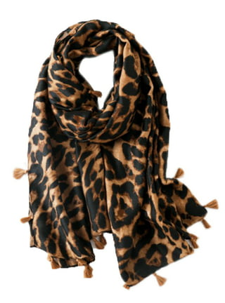 Red stripe leopard print scarf animal print scarves shawl lightweight  women’s clothes accessories gift gifts fashion striped stripey