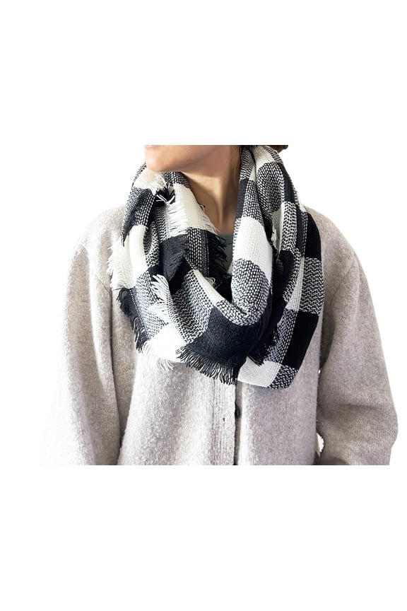 Plaid Lovers Collection Womens Infinity Scarf Regular Scarf