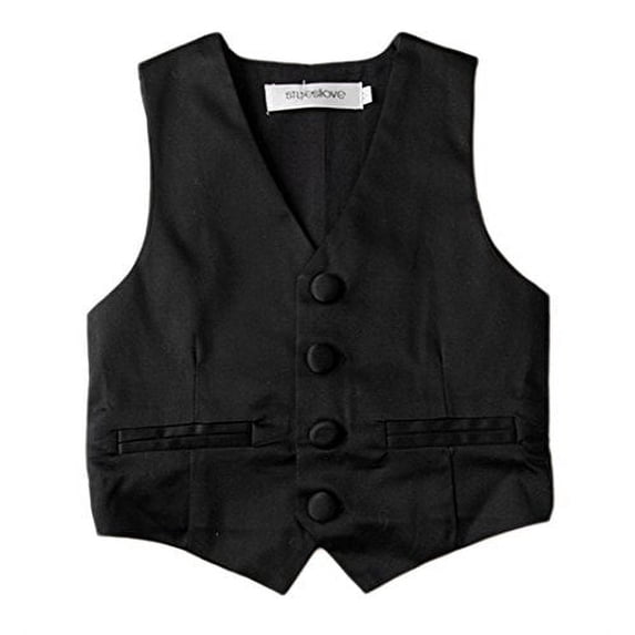 Stylesilove Baby Kids Boy Classic Gentlemen Tuxedo Vest (2-3 Years)