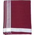 thumbnail image 1 of Stylesindia Men's Cotton Color Dhoti with Fancy Border - Kerala-style Veshti Mundu Kaili Lungi 2.0 Mtrs (Black-White Border), 1 of 4