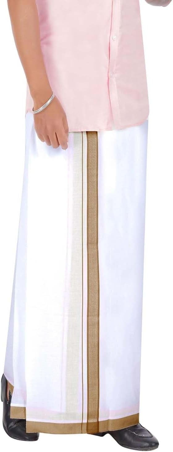 Cotton Solid Fancy Border Dhotis At Best Price In Namakkal | ID - Foto 5