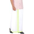 thumbnail image 1 of Stylesindia Cotton Dobby Design Border Dhotis (2m) Cotton Vesti Mundu Sarong Kerala Kasavu Border Dhoti (Parrot, Single Layer / 4 Mulam), 1 of 1