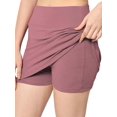 thumbnail image 1 of Stylesindia Skirt with Shorts for Women's & Girl's Solid High Waist Flared Skater Short Mini Skirt (US, Alpha, XX-Large, Regular, Regular, Moove), 1 of 2