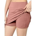 thumbnail image 1 of Stylesindia Skirt with Shorts for Women's & Girl's Solid High Waist Flared Skater Short Mini Skirt (US, Alpha, XX-Large, Regular, Regular, Peach), 1 of 5
