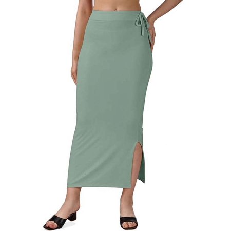 Stylesindia Stretchable Saree Shapewear Petticoat for Women, Cotton Blended,Petticoat,Skirts for Women,Shape Wear Dress (NEWGREEN, XL)
