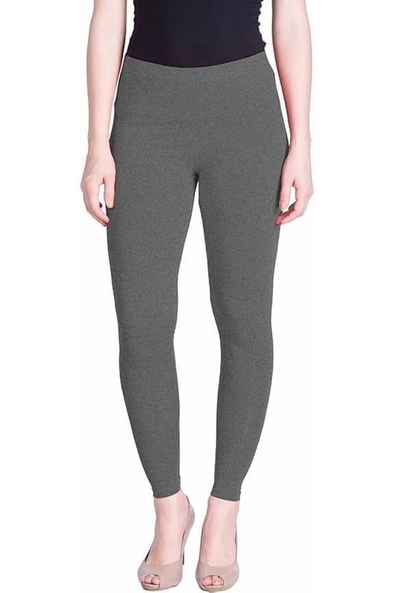 Women Leggings Breathable Women Wear Versatile Tights for Women Elastic Waistband Comfort Lady Leggings (Cotton, Metal Grey)