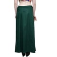 thumbnail image 1 of Stylesindia Women's Cotton Readymade Indian Inskirt Saree Petticoats Underskirt - Dark Green, 1 of 1