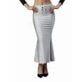 thumbnail image 1 of Stylesindia Women's High Waist Slim Bodycon Shimmer Party Club Night Out Maxi Long Pencil Skirts ( XX-Large, Silver), 1 of 5