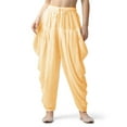 thumbnail image 1 of Stylesindia Womens Loose Fit Rayon Dhoti Pant Patiala Slawar Bottom Harem Pants Free Size (26 Inch to 38 Inch) (US, Alpha, One Size, Regular, Regular, Beige), 1 of 13