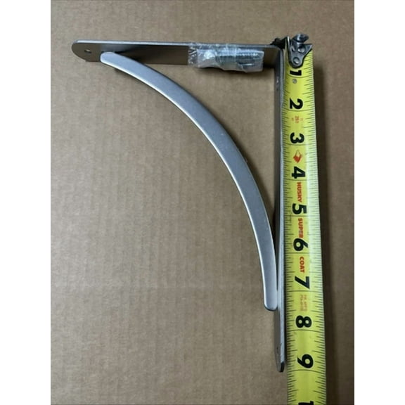 Stylewell 6.5 In. X 9 In. Satin Nickel Cove Arch Decorative Shelf Bracket