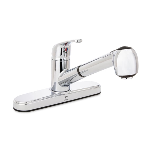 Stylewise by Keeney Single Handle Centerset Kitchen Faucet with Pull-Out Spray Head, Polished Chrome