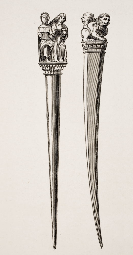 Styli Used For Writing In The 14Th Century From A 19Th Century Print Canvas Art - Ken Welsh Design Pics (20 x 40)