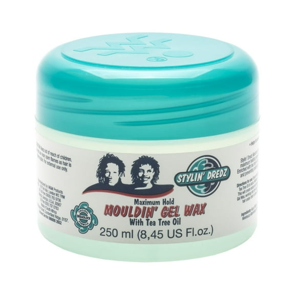 Stylin Dredz Mouldin' Gel Wax - Loc n Twist Gel - Dreadlock Gel Wax with Tea Tree Oil - 250 ml Single