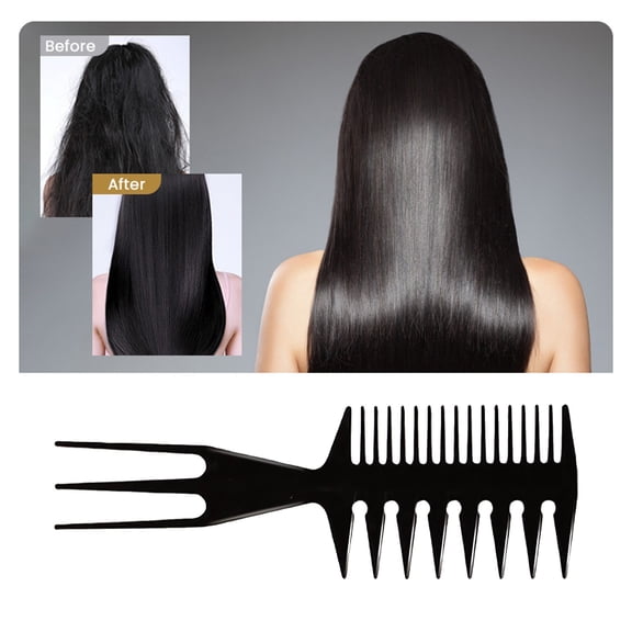 Styling Comb Slicked-back Combs 3 in 1 Fish Tail Bone Shape Hair Wide for Salon Barbers