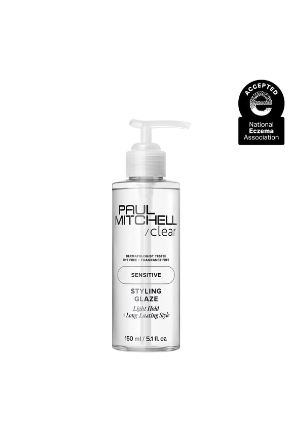 Clear Styling Glaze, Fragrance Free, Dermatologist-Tested For Sensitive Scalp + Skin, 5.1 fl. oz.