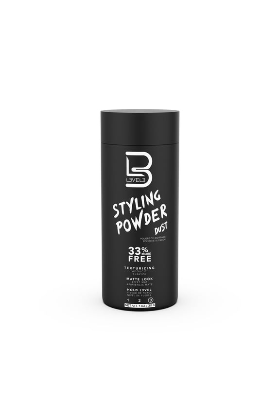 L3 Level 3 Styling Powder - Natural Look Mens Powder - Easy to Apply with No Oil or Greasy Residue