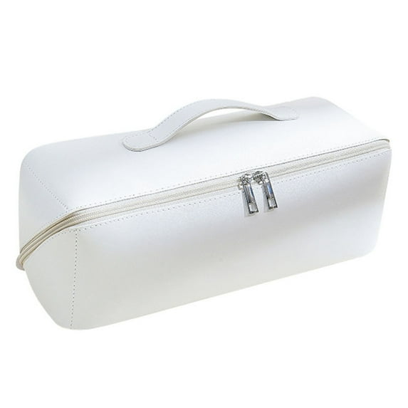 Styling Tools Travel Organizer Bag - Durable Water-Resistant PU Hair Tool Bag for Dryer, Straightener & Brushes, Compartment Portable Storage for Travel & Home Organization