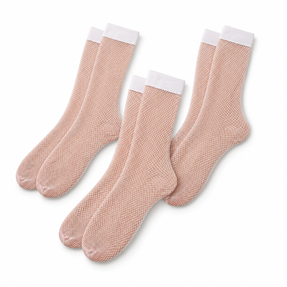 Styling Womens Netted-high Socks Fishnet Style Basic Stocking Under Tighs Rete