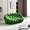 thumbnail image 1 of Styling foam whit mesh fabricleisure sofa,Floor oft,modern armless recliner with back,suitable for living room, apartment, bedroom and office.(Green), 1 of 6
