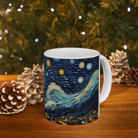 Stylised night spe Ceramic Mug oz,.