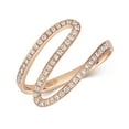 thumbnail image 1 of Stylish 18k Rose Gold Women Diamond Ring Brilliant Cut 0.21 Carat G - VS, 1 of 1