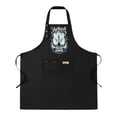 thumbnail image 1 of Stylish 2 Pack Bib Apron Set - Adjustable with 2 Pockets Featuring Bold ' SAINSA ACRONIA ' Graphic Design Perfect for Cooking & Chef Use for Men & Women, 1 of 6