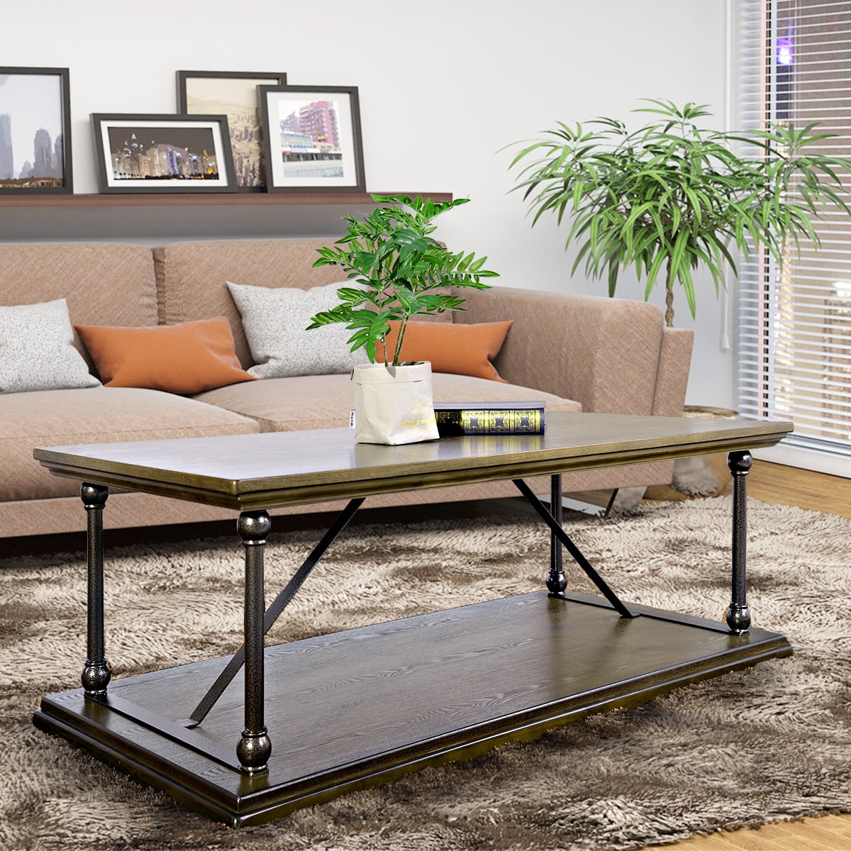 Stylish 2Tier Coffee Table Upgrade Living Room