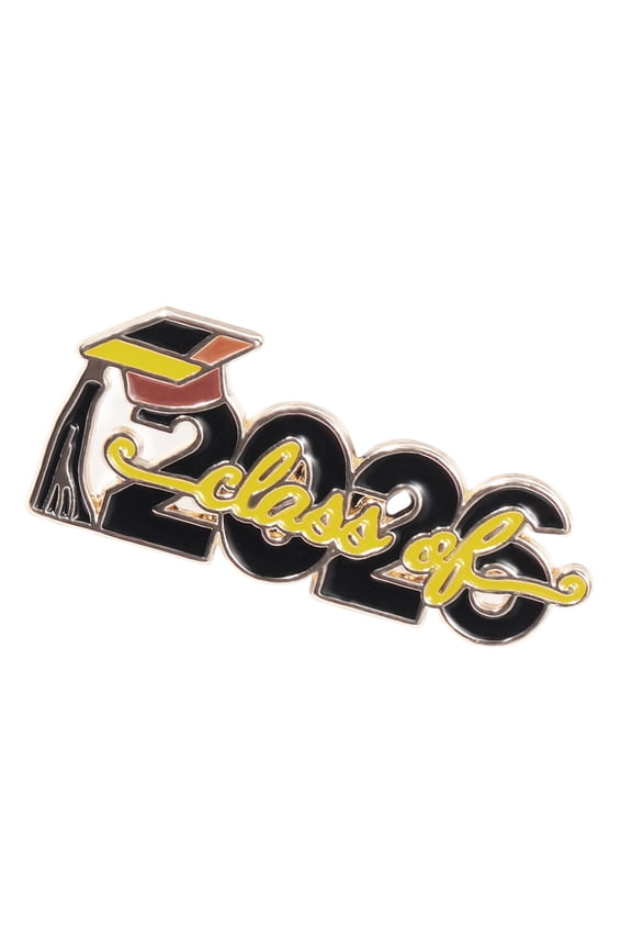 Stylish 2026 Academic Cap Brooch Safety Badge Pin For Graduates Student Zn Alloy Drip Oil Chest Pin Gift