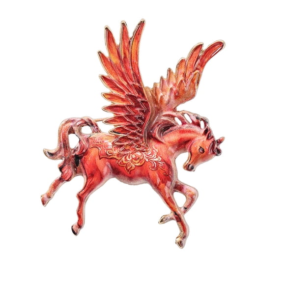 Stylish 2026 Year Horse Pin Brooch Intricate Openwork Detailing Lightweight Jewelry Gift Corsage Pin for Adults