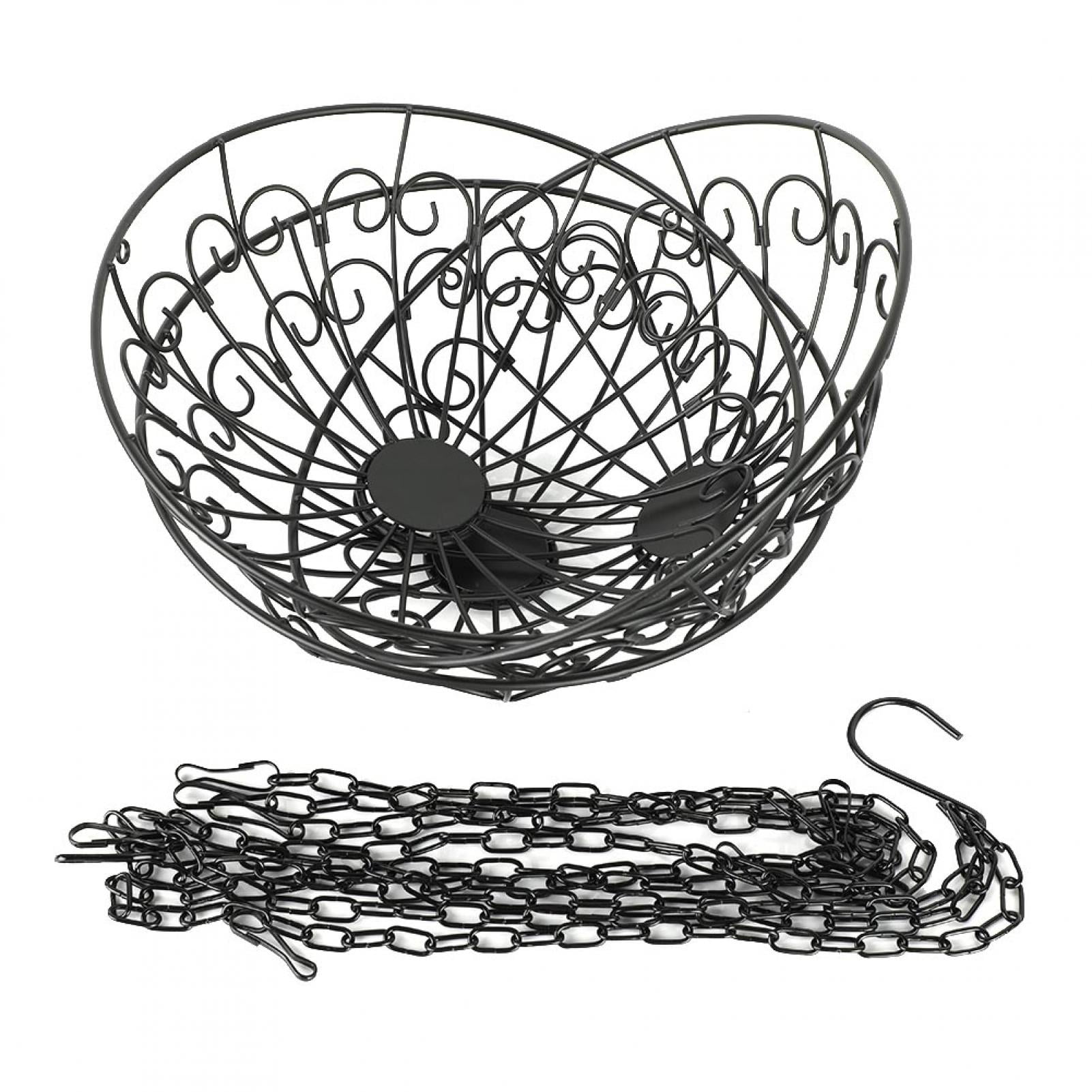 Stylish 3Level Iron Fruit & Veggie Hanging Basket for Kitchen