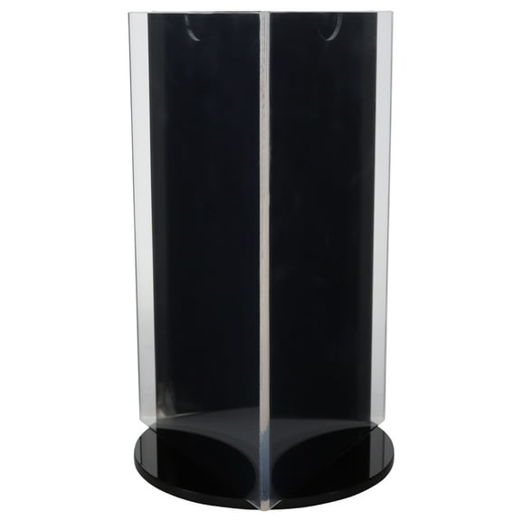 Stylish 3 Sides Rotating Clear Photo Frame Holder for Poster Picture Menu Sign Display