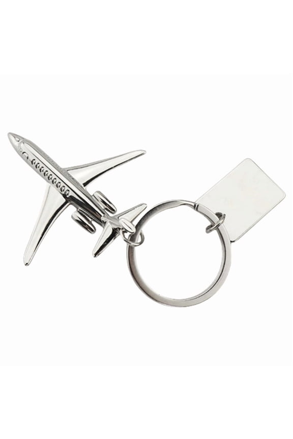 Stylish 3D Airplane Keychain Key Ornament Zinc Alloy Texture Suitable for Aviation Enthusiasts and Travel Lover Present