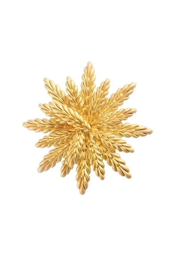 Stylish 3D Fringe Wheat Brooch Alloy Boutique Accessory Convenient for Suits Dresses and Coats Daily Use Casual Wear