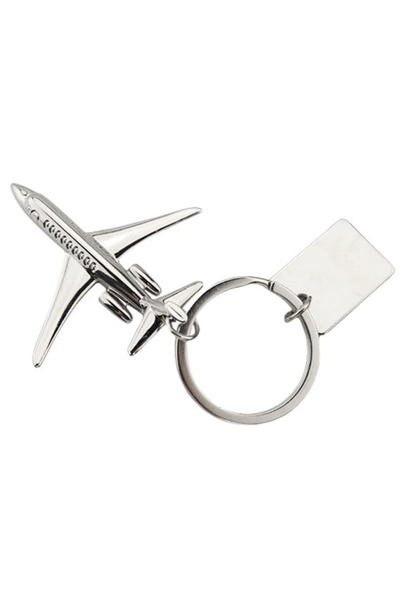 Stylish 3D Plane Keychain Key Ornament Alloy Texture Suitable for Aviation Enthusiasts and Travel Lover Present
