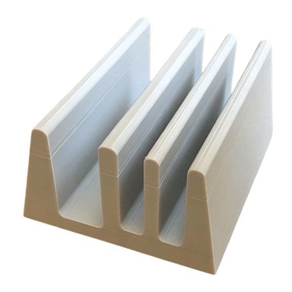 Stylish 3D Printed Cutting Board Rack Cutboard Shelf With 3 Slot For Neat Kitchen Storage Lightweight And Portable