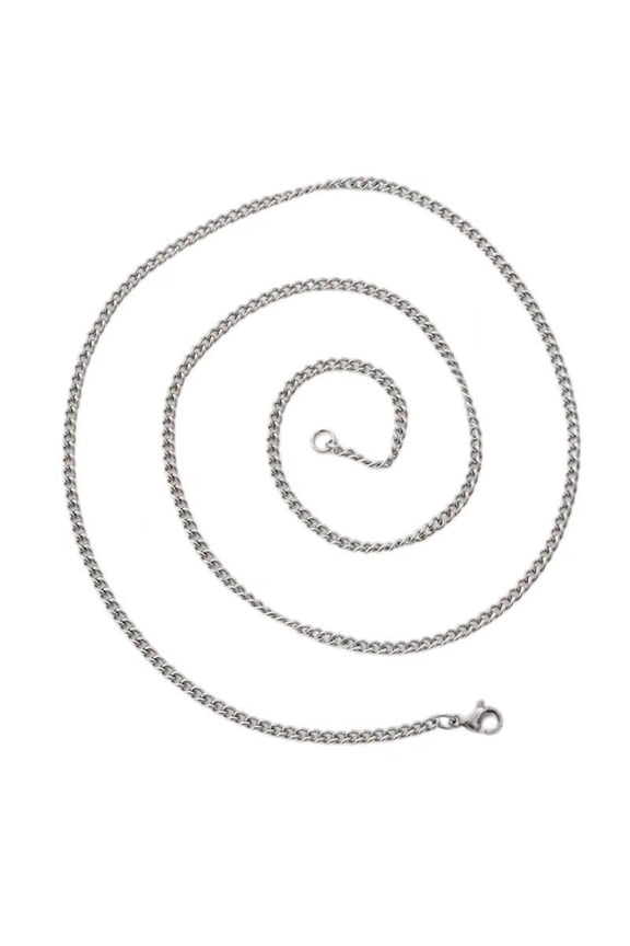 Stylish 3mm Titanium Steel Chain For Men Lightweight Everyday Jewelry Gift