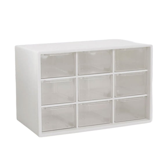 Stylish 9 Compartment Accessory Box Space Saving Cosmetic Tray
