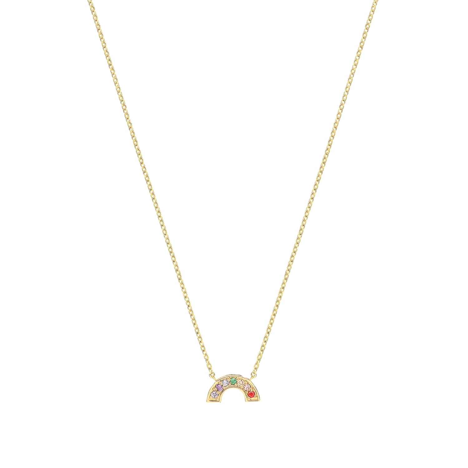 Women's Western Brass Cubic Zirconia Gold - Plated Pendant With Chain