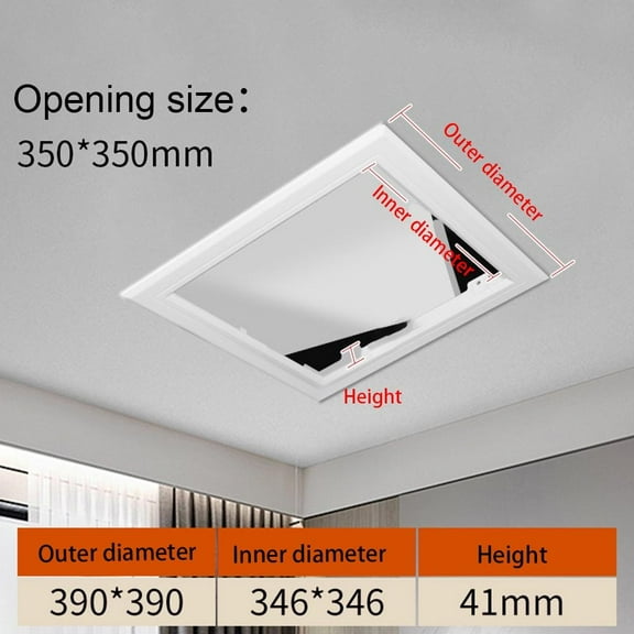 Stylish Abs Access Panel Quick & Easy Access To Pipes Or Wires Through Ceilings 350*350mm