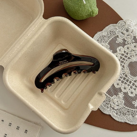 Stylish Acetate Shark Clip for All Hair Types - Strong Grip, Elegant Design for Daily Wear