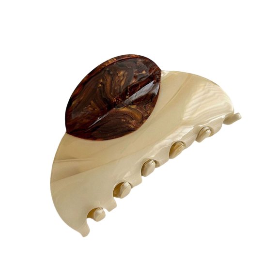 Stylish Acetate Tooth Hair Clip Two Secure 0 Slip Grip Hair Holder For Daily Hairstyles