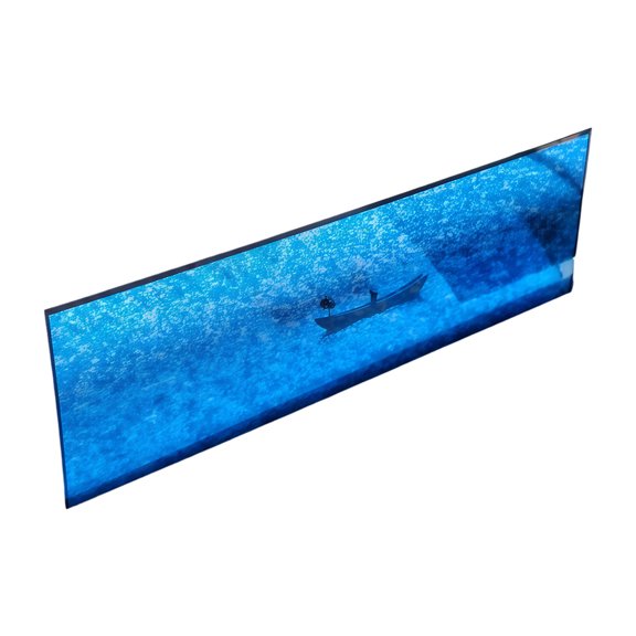 Stylish Acrylic Book Marks Feature Sea Landscape Semi Transparent Design Great For Marking Pages 10cm X 5cm
