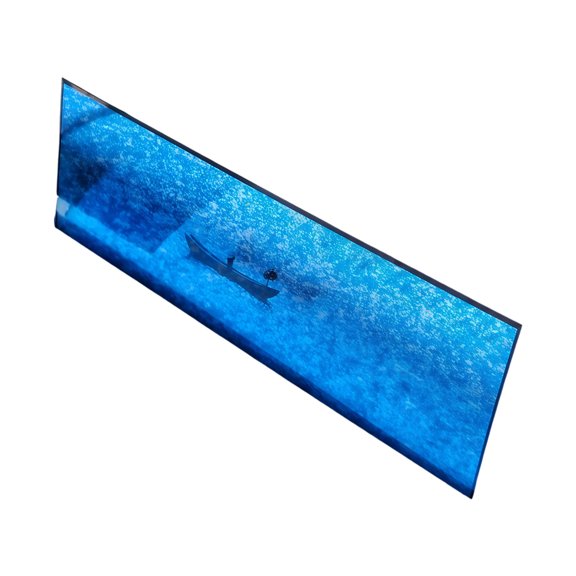 Stylish Acrylic Book Marks Feature Sea Landscape Semi Transparent Design Great For Marking Pages 10cm X 5cm
