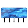 thumbnail image 1 of Stylish Acrylic Key Holder Wall Mount small shelf with hooks Decorative & Functional for Home Organization Blue Water Texture, 1 of 6