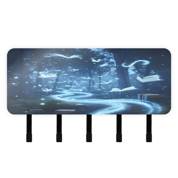 Stylish Acrylic Key Holder Wall Mount small shelf with hooks Decorative & Functional for Home Organization Books Flying