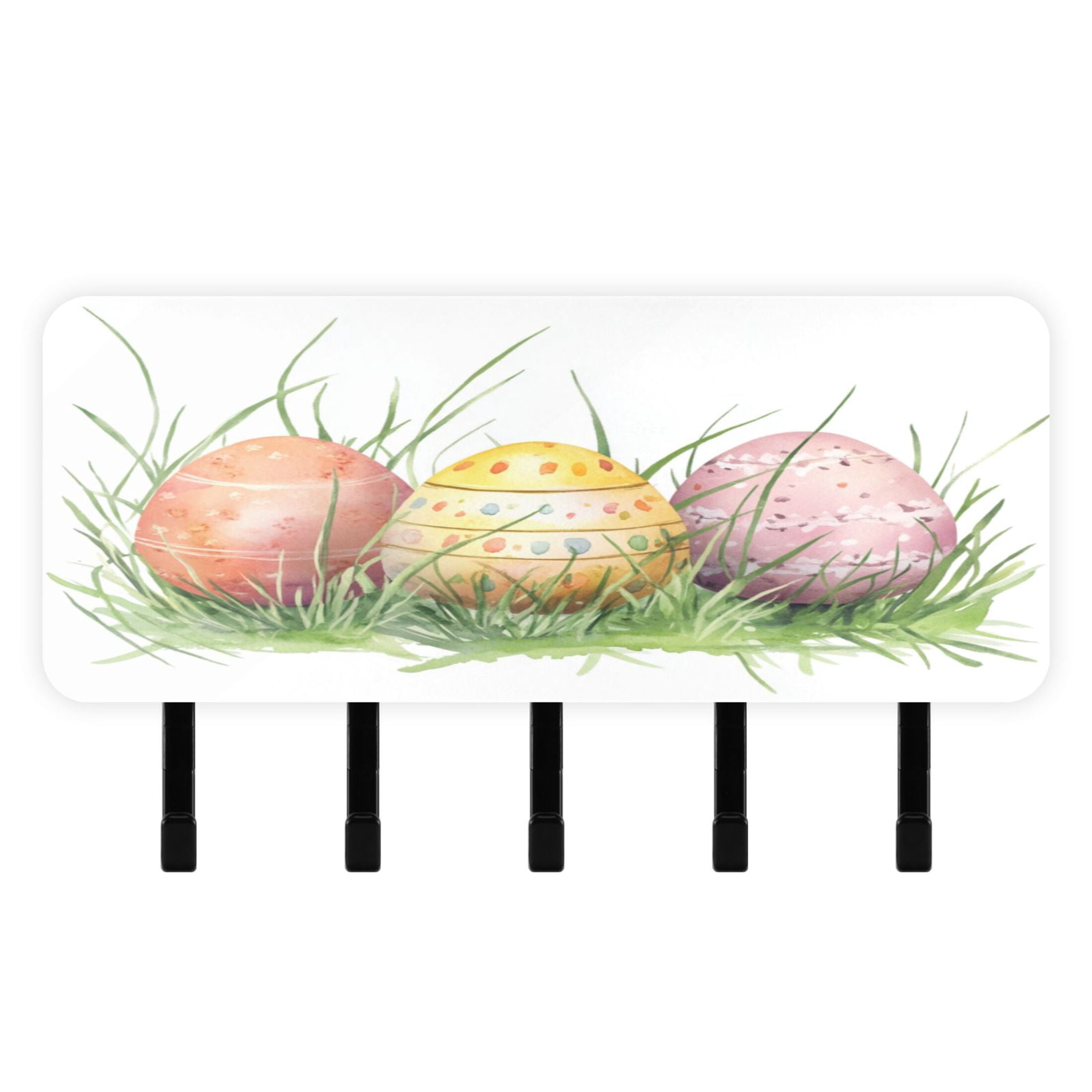 Easter Mount Stylish Acrylic Key Holder Wall Mount small shelf with hooks Decorative ...