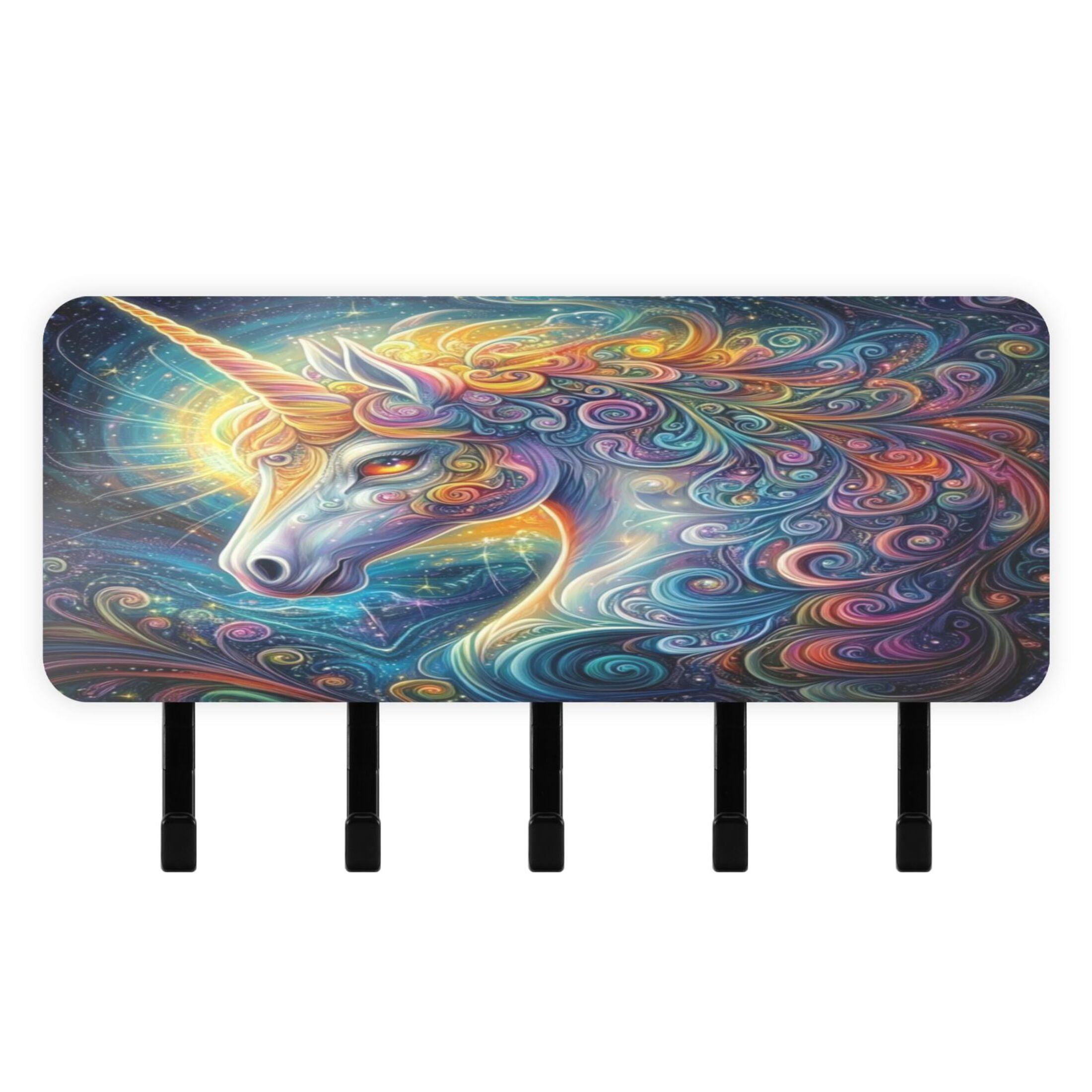 Keyhole Trippy Stylish Acrylic Key Holder Wall Mount small shelf with hooks Decorative ...