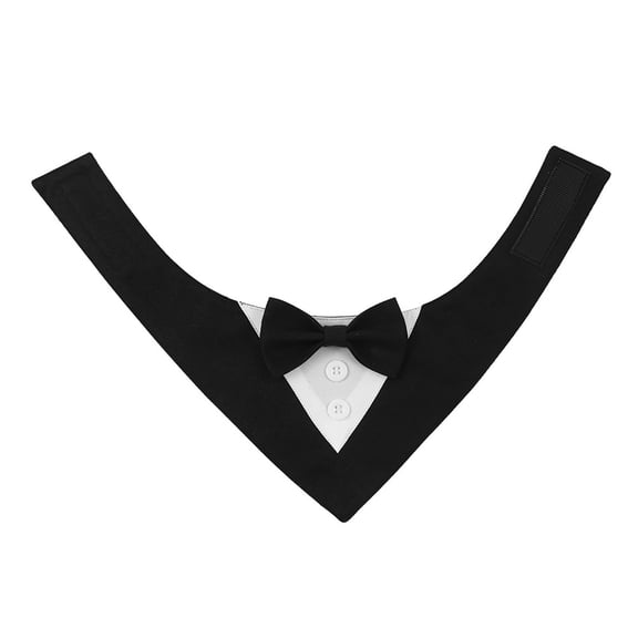 Stylish Adjustable Bow Tie Dog Collar for Formal Wedding Parties and Occasions Soft Polyester Fashion Necktie Accessory