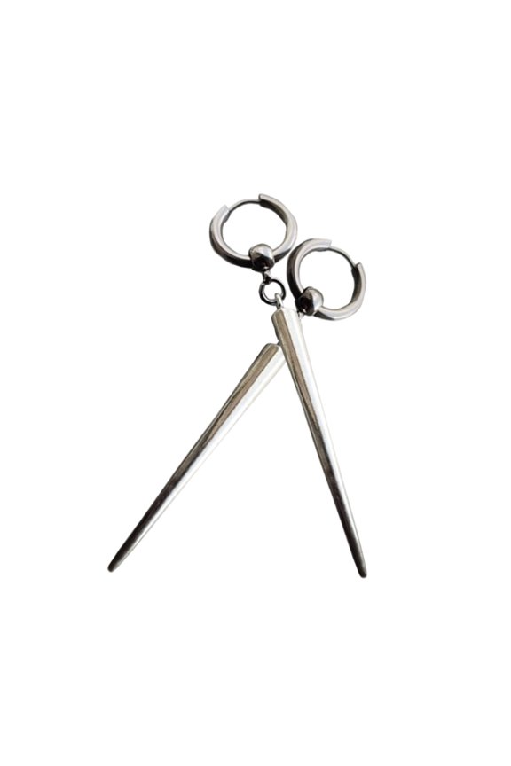 Stylish Alloy Cone Shaped Earrings Elegant Alloy Cone Pendant Earrings Delicate Detailed Ear Dangle Accessory