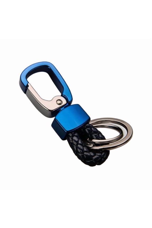 Braided Rope Keychain with Secure Metal Clasp for Keys Lightweight Compact Design for Travel and Daily Use